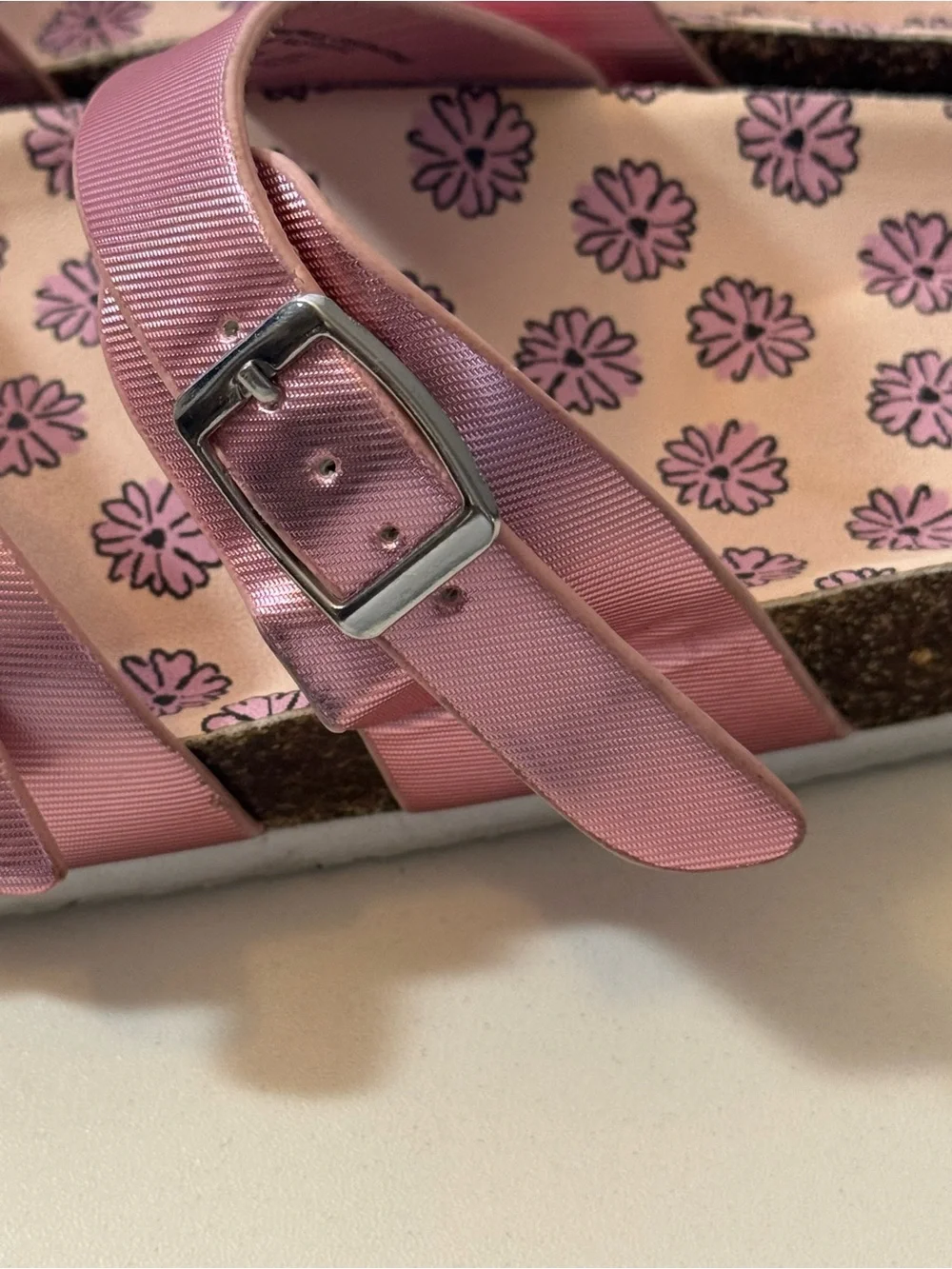 Kid’s Pink Double-Strap Comfort Sandals